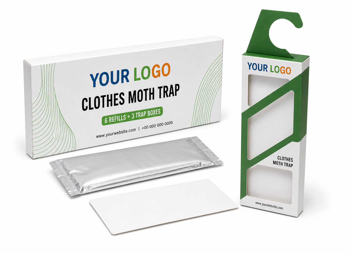 PT-303 custom printed product and retail packaging mockup
